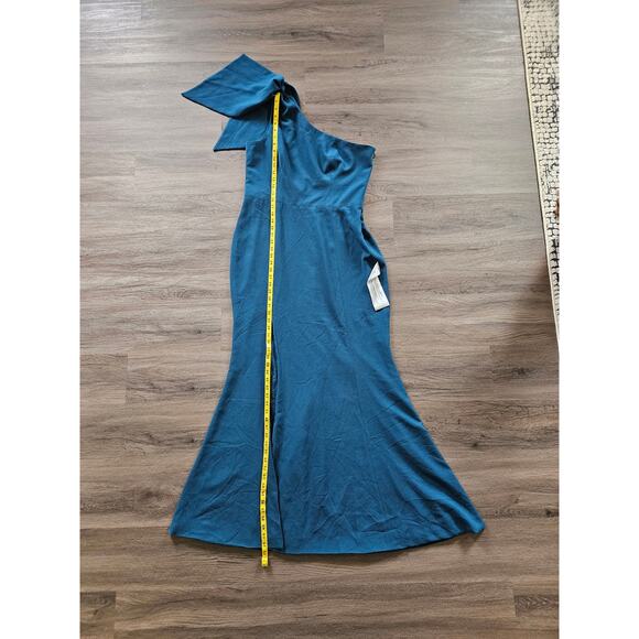 Dress the Population Peacock Blue One Shoulder Georgina Dress NWOT Size XXL - Picture 14 of 14